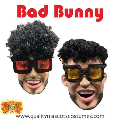 Bad bunny mascot head